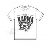 Witte t-Shirt. Met zwarte afbeeldingafdrukken te koop