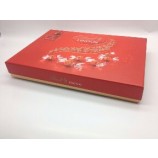 red rectangle chocolate box with insert in Shanghai