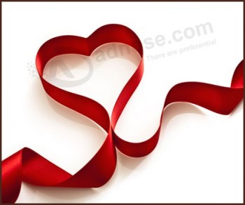 Cheap custom red color chocolate ribbon