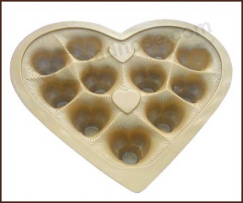 пищевой шоколадной вставки для шоколада в форме сердца
