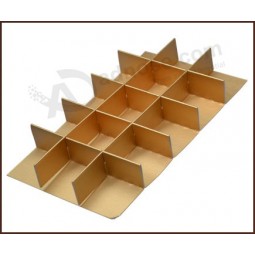 Gold color chocolate paper tray with cheap price