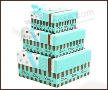 Lujo personalizado con conjuntos de caja de regalo de chocolate de cinta