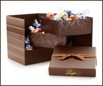 забавная 3-х слойная пасхальная шоколадная подарочная коробка для продажи