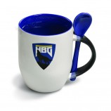 Caneca de café da transferência térMica coM colher para a venda