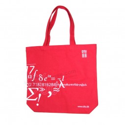 Custom Size Red Canvas Tote Bag with Cheap Price