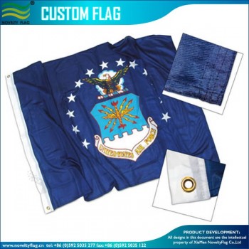 Wholesale 120gsm super knitted polyester custom made printing large advertising flags.