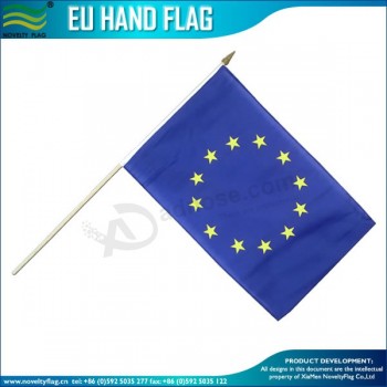 Groothandel op Maat geMaakte katoenen stick vlaggen 8X12inches proMotie hand zwaaien stick vlaggen.