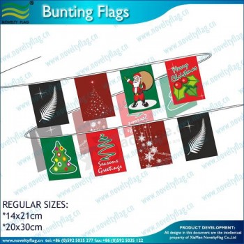 Custom made paper streamer string flags garlands bunting for sale for with your logo