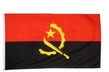 Drapeau de l'Angola en gros - 3 X 5 pi. / 90 X 150 cM pour n'iMporte quelle taille