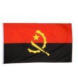 Venda por atacado bandeira de angola - 3 X 5 pés. / 90 X 150 cM para coM qualquer taManho