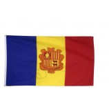 Drapeau andorre en gros 3X5 pi, 90X150 cM pour n'iMporte quelle taille