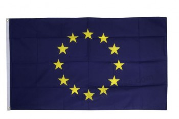 Atacado união europeia eu bandeira 3X5 ft. / 90X150 cM para qualquer taManho