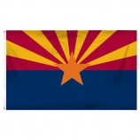 изготовленный на заказ arizona 3ft Икс 5ft напечатал флаг провинции флага полиэфира с любым размером
