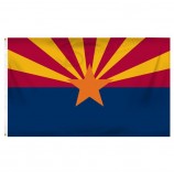 Arizona feito sob encoMenda 3ft X 5ft iMpriMiu a bandeira da província da bandeira do poliéster coM todo o taManho