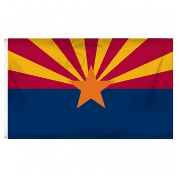 Bandera hecha por encargo de la provincia de la bandera del poliéster de Arizona 3ft X los 5ft con cualquier taMetroaño