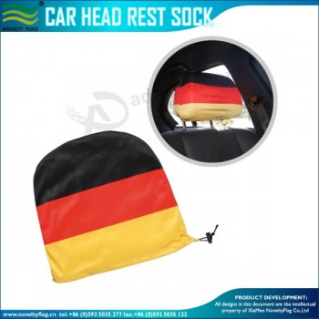 Promotion Custom Advertising Elastic Printed Car Headrest Covers with any size