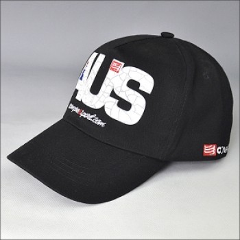 Cappellino da baseball personalizzato ricamato in nero