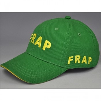 ファッショナブルな緑のフラットな刺繍の野球帽