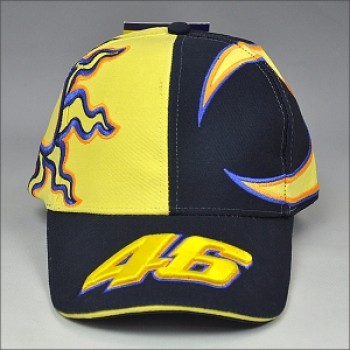 Diseño de moda 3d bordado empalme gorra de béisbol