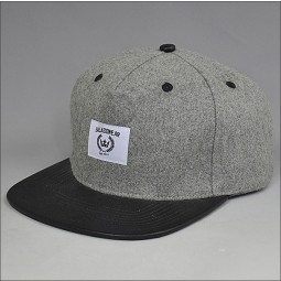 Design personalizado 5 painel tecido lable snap back chapéus