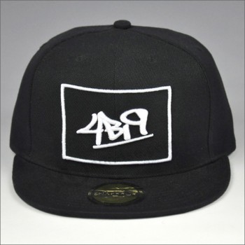 custom design hip hop3d logo flat brim snap back hat