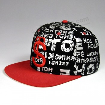 Alta calidad personalizado bordado 3d snap back hat