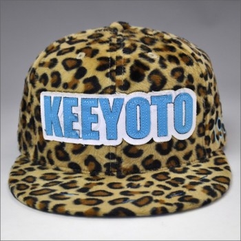 Chapéu de snapback afligido leopardo de venda quente da conta