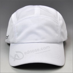 High end embroidery white golf cap for sale
