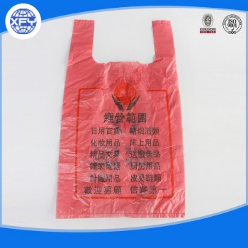 Embalagem de suPErmercado PErsonalizado de plástico com alça para venda com o seu logotipo