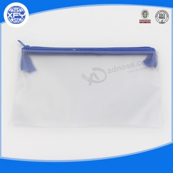 Großhandelsgewohnheit klären PVC-Reißverschlusstasche für mit Ihrem Logo