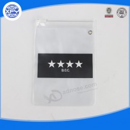 Saco de plástico PErsonalizado pvc zip lock para venda com o seu logotipo