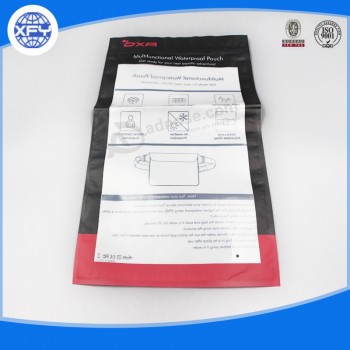 PE PErsonalizado impresso saco de embalagem de plástico com alça para venda com o seu logotipo