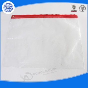 귀하의 로고와 함께 판매 사용자 지정 인쇄 된 PVC 슬라이더 플라스틱 가방