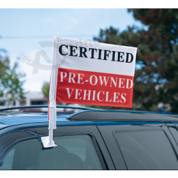Custom Advertising Printing Car Window Flags for Sale with high quality and any size