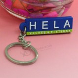 주문 로고를 가진 연약한 PVC keychain 도매.