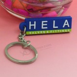 Keychain en gros de PVC souple avec le logo fait sur commande.