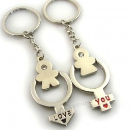 High quality metal couple keychain manufacturer for custom