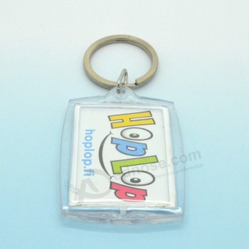 New style acrylic promotion keyring in key chains for custom