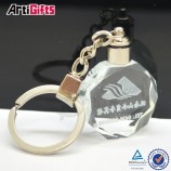 Fabriek directe verkoop kristallen sleutelhanger met aangepaste logo 
