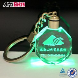 Wholesale high quality crystal led keychain manufacturer for custom