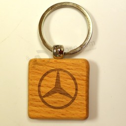 Anéis chaves de madeira do projeto do cliente