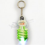 Custom made colorful keychain with light