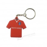 Aangepaste siliconen t-Shirt-sleutelhanger te koop