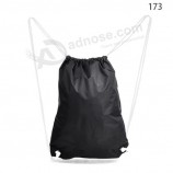 2017 Wholesale Black Promotional Cheap Drawstring Bag Backpack