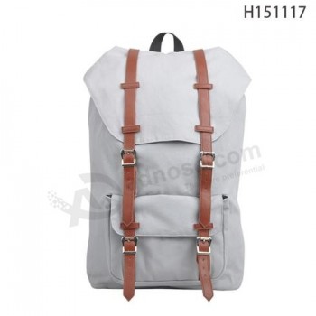 Mejor venta de estilo coreano beige niñas venta por mayor lienzo mochila