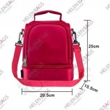 Couleur rouge Personnalisé thermique cool grand déjeuner transporter sac isotherme