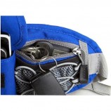 Nylon outdoor sporttas met heuptas en fleszak
