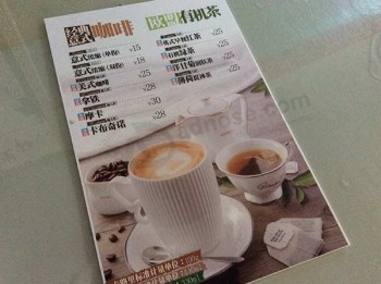 Lista de precios de café, impresión de carteles publicitarios