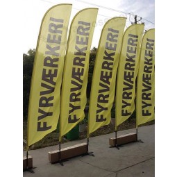 fabric flex banner beach  banners polyester knife flag banner