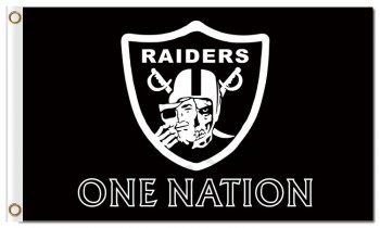 NFL Oakland Raiders 3'x5' polyester flags one nation
